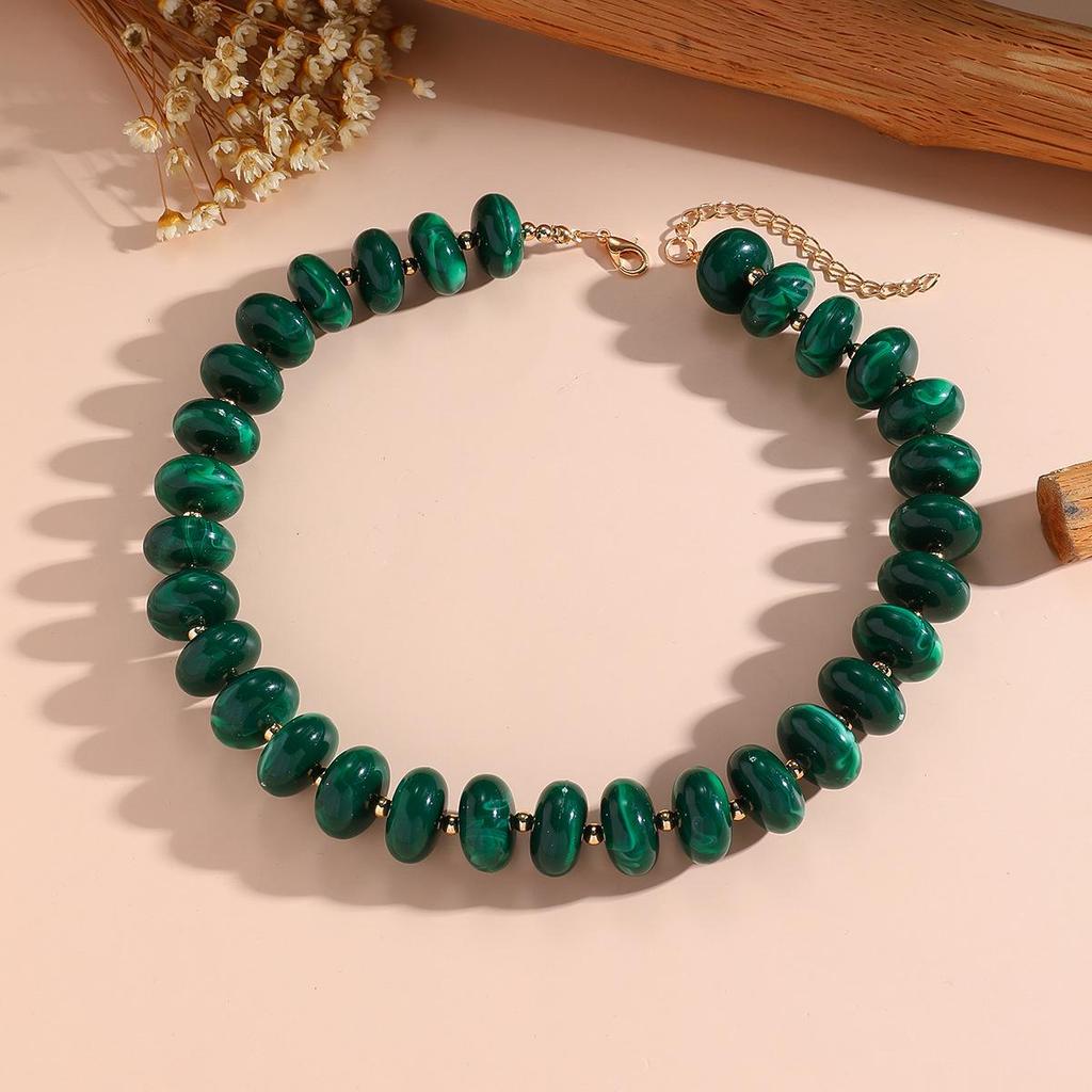 Colorful Retro Ethnic Beaded Necklace: Versatile Layered Accessory for Women