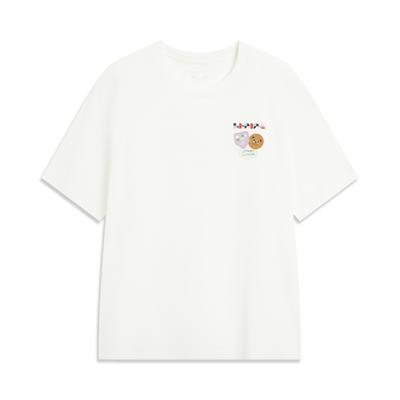 Li Ning Sports Lifestyle Series Casual Versatile Ice Feel Comfortable Moisture Wicking Quick Dry Cool Round Neck Short Sleeve T-Shirt AHSVE97-1