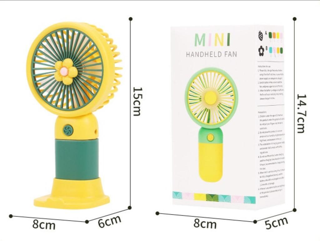 Mini USB Handheld Fan Jost Portable Silent Rechargeable