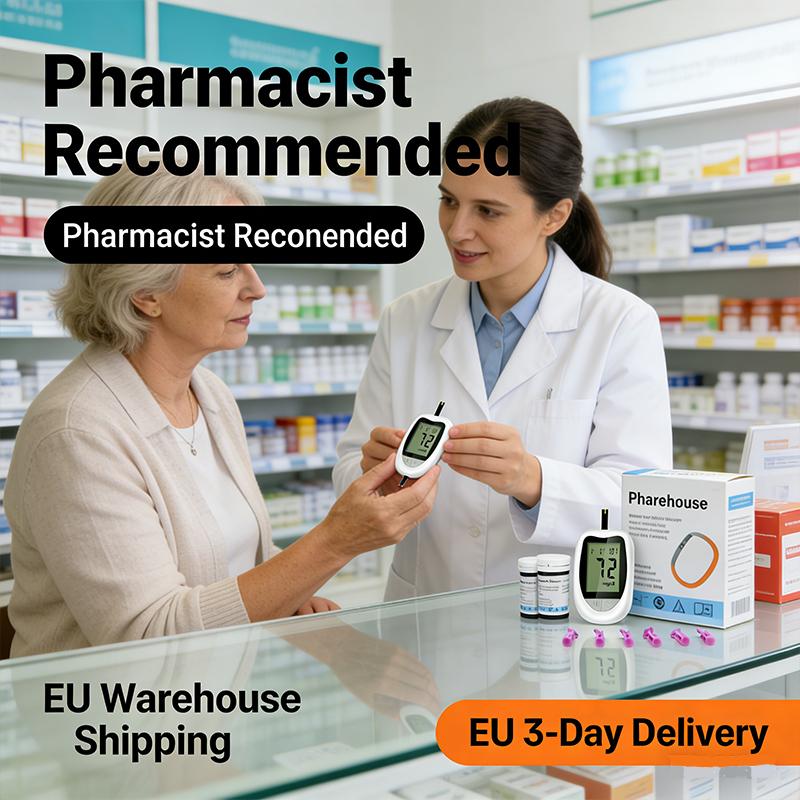 Family Health Guardian – Reliable Glucometer with 7-Second Results, Painless & Affordable Strips, CE Certified, EU 3-Day Delivery