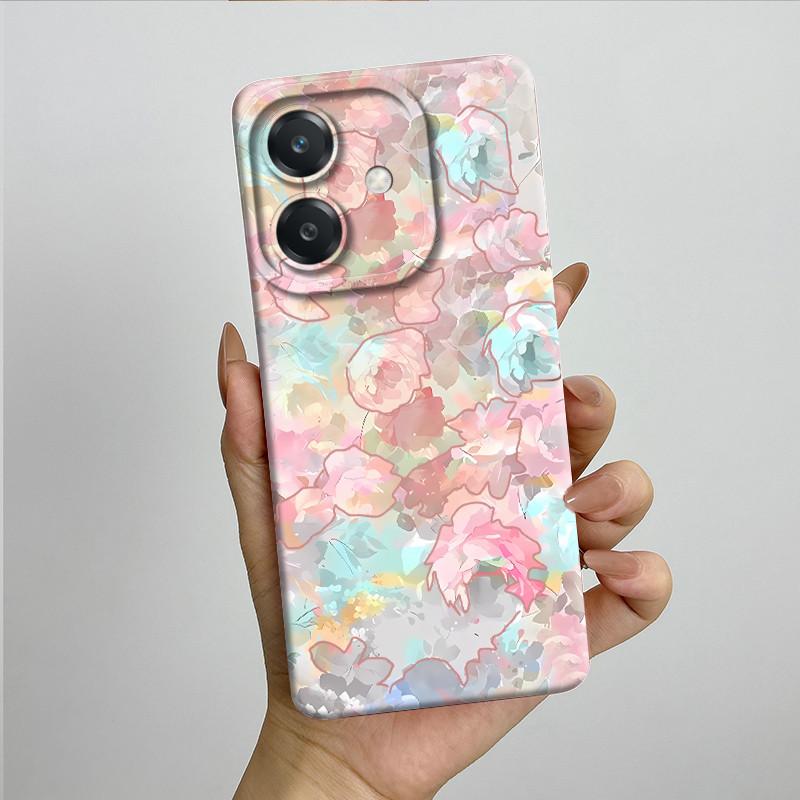 For OPPO A3 4G Phone Case A40 A40m CPH2669 CPH3669 Soft Silicone Sweet Painted Funda Coque Cartoon Printed Protective Back Cover