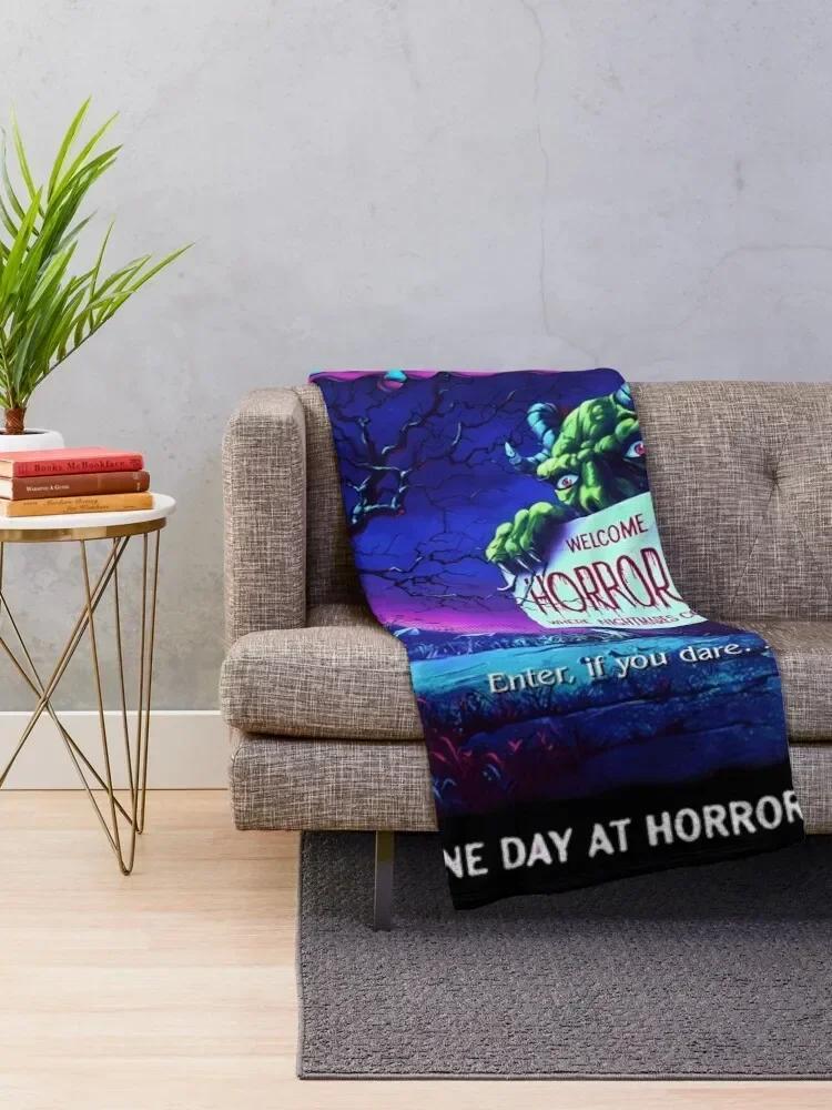 Goosebumps One Day At HorrorLand \t Throw Blanket halloween fluffy Baby Blankets blankets for beds  throw blanket