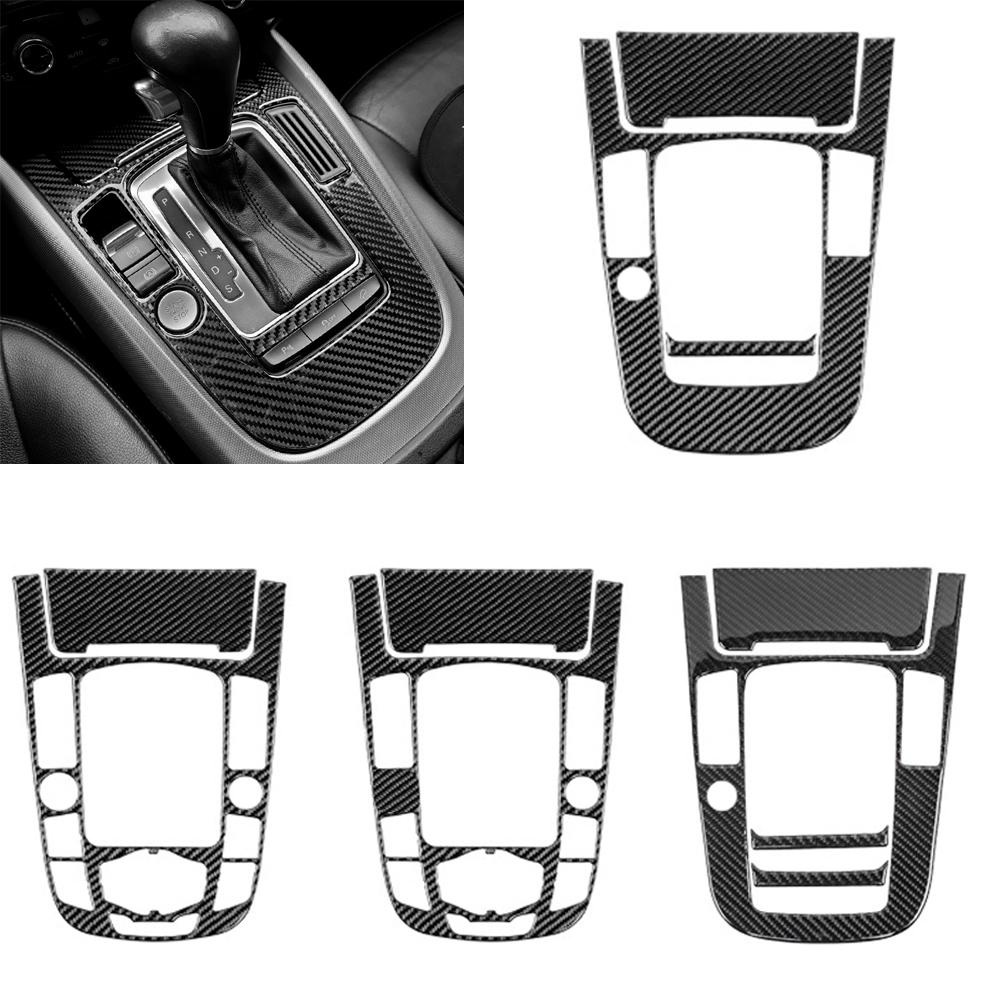 Für A4L A5 2009 2010 2011 2012 2013 2014 2015 2016/Q5 2010 - 2018 Carbon Fiber Center Konsole Getriebe Shift panel Abdeckung Trim