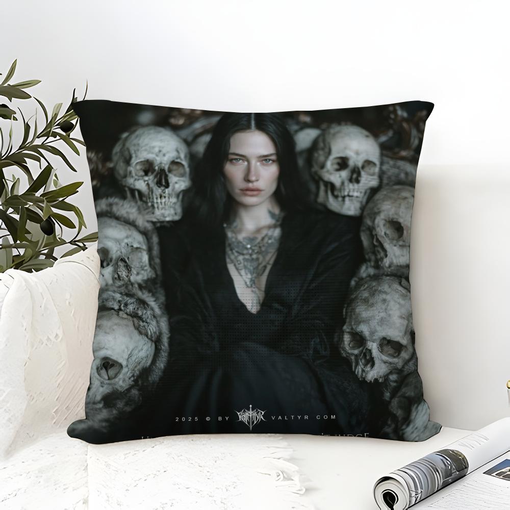 L-Legend Of The Dark Elf Witches & Curses Dark Magical Plague Linen Pillow Case Sofa Home Decor Cushion Cover Cushion Cove