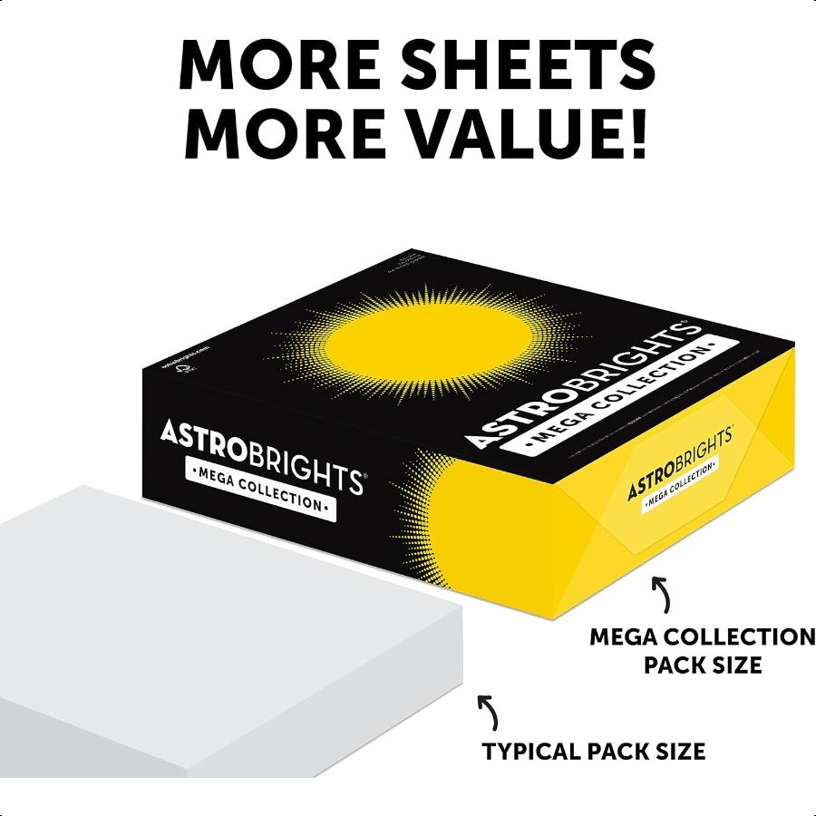 Mega Collection Colored Paper Bright Pink 625 Sheets 24 lb 89 gsm 8.5" x 11" MORE SHEETS! 91674