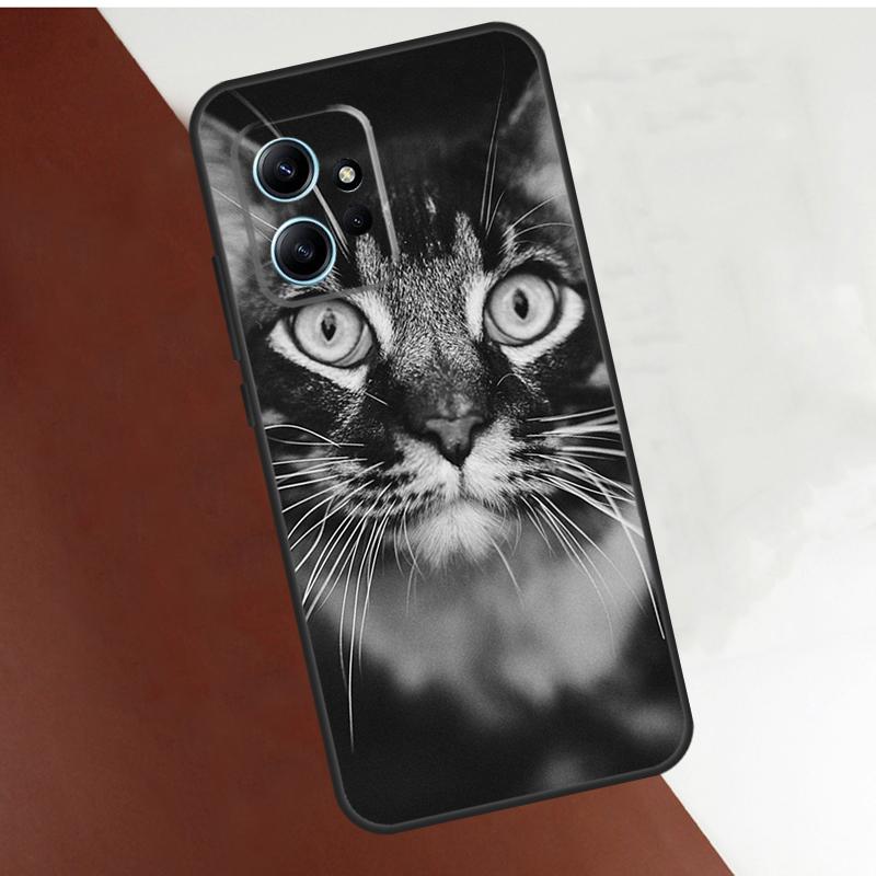 Cat Staring Eye Case For Xiaomi Redmi Note 11 9 10 12 13 14 15 Pro Plus Cover For Redmi 15 C 10C 13C 12C 14C