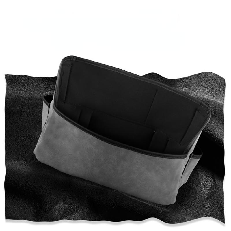 Leather Car Organizers and Storage Bag Between Front Seats Auto Consoles Organize Tissue Water Cup Net Pocket Barrier of Pet