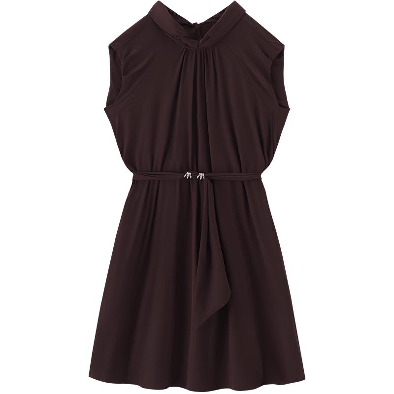 EICHITOO Women s V-Neck Sleeveless A-line Midi Dress S