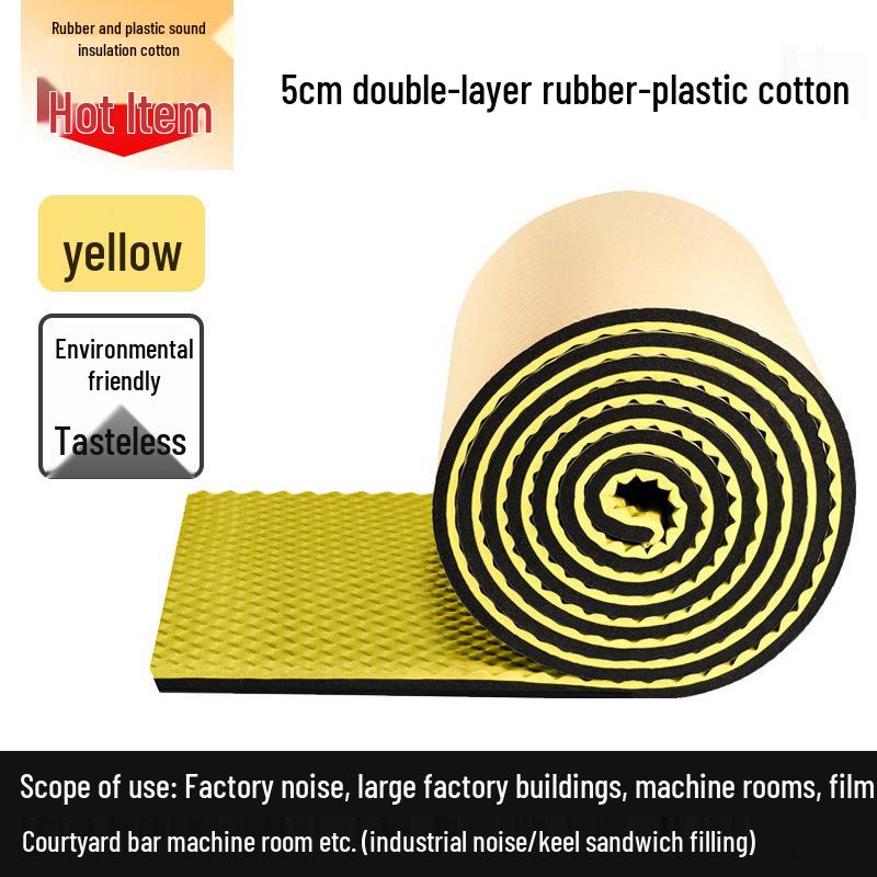 Flame-Retardant Self-Adhesive Soundproofing Panel - Noise Reduction & Absorption 