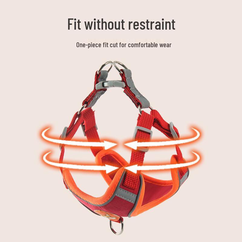 Reflective Anti-Escape Harness and Leash for Small to Medium Dogs & Cats