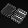 Poker Chips Box Acrylic Fine Chips Transparent Box Casino Gambling Chips Storage Case With Covers Coin Collection Holder Boxes