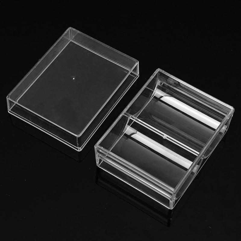 Poker Chips Box Acrylic Fine Chips Transparent Box Casino Gambling Chips Storage Case With Covers Coin Collection Holder Boxes