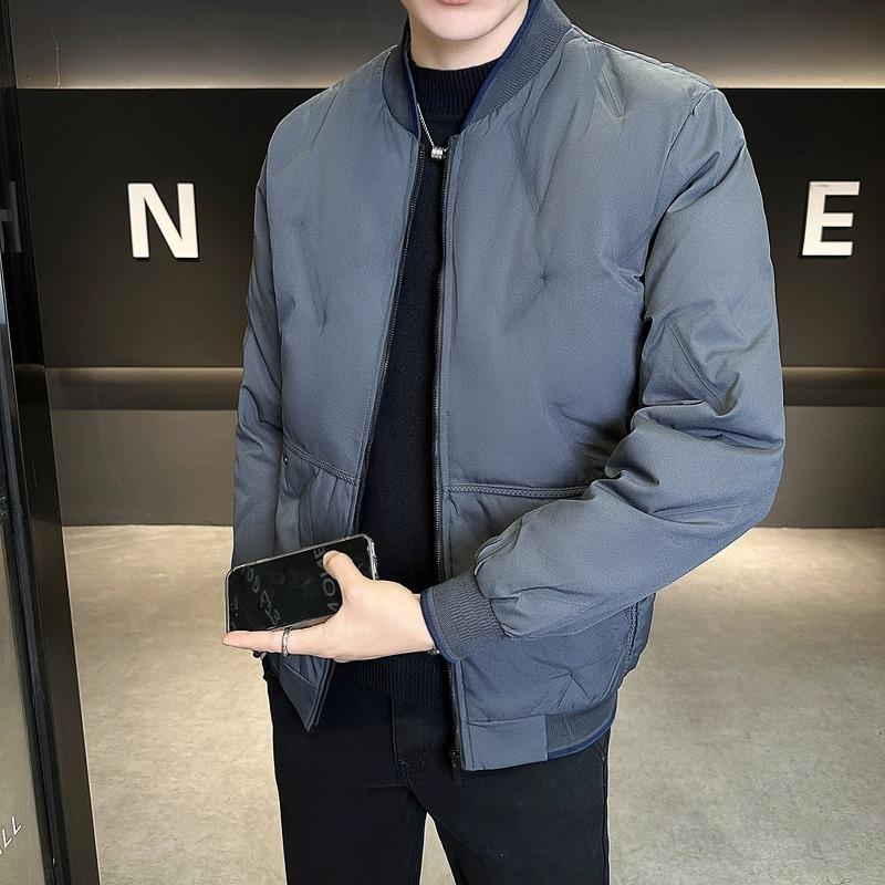 Large Size Padded Clothes Men's Winter Baseball Collar Padded Jacket Casual Loose Warm Thickened Couple Padded Jacket