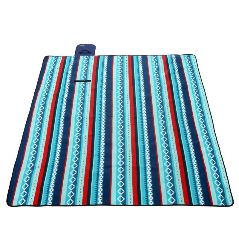 Ethnic Style Waterproof Suede Picnic & Camping Mat with Aluminum Foil Moisture Barrier