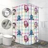1pc K-Pop Demon Hunters Print Waterproof Shower Bathroom Partition Privacy Hanging Curtain with 12 Hooks Easy Installation