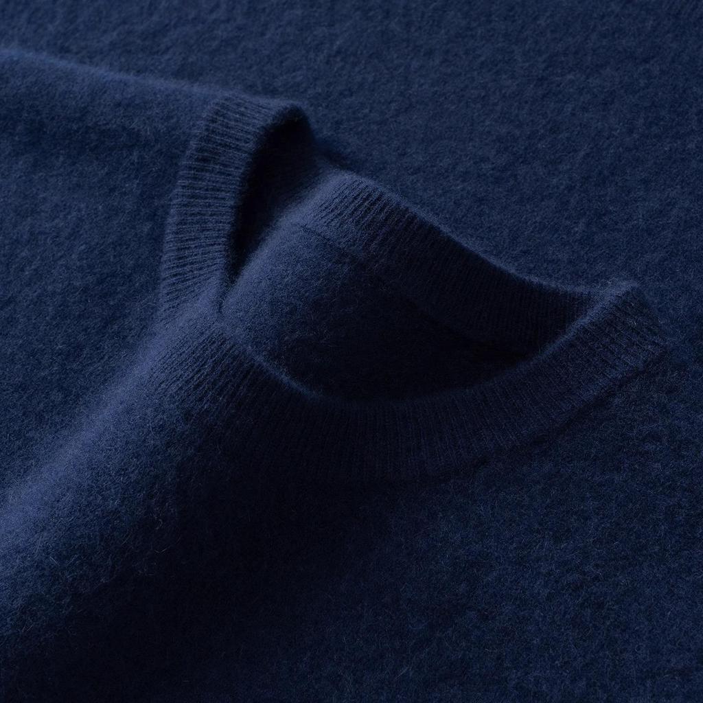 Pull en Cachemire pour Homme: Pull Col Rond Bas, Style Décontracté Chic pour l'Automne/Hiver 2025