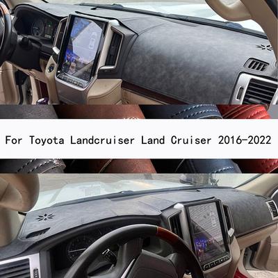 For Toyota Landcruiser Land Cruiser 2016 2017 2018 -  Dashboard Cover Board Mat Carpet Pad Sun Shade Retro Leather Cushion