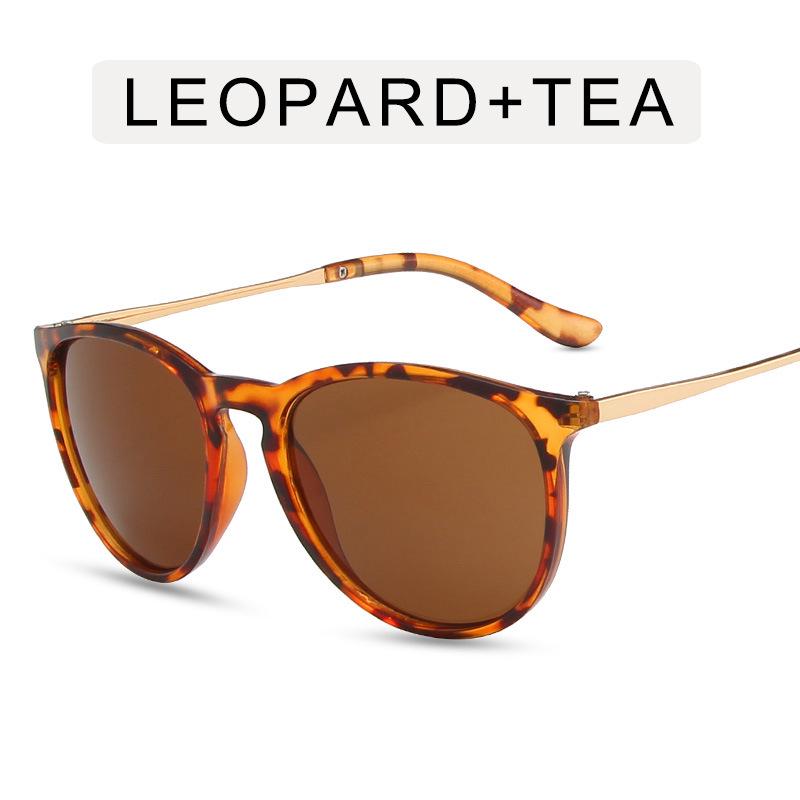 Trendy Oval Semi-Metal Sunglasses for Women - 4171 Internet Celebrity Style
