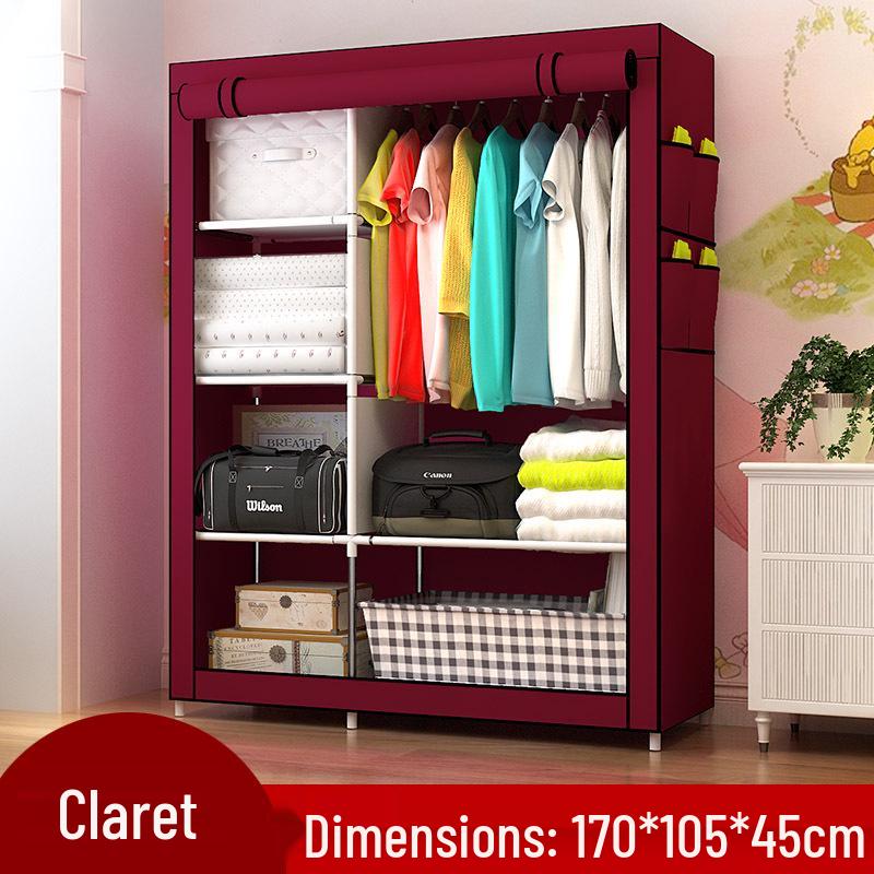 Space-Saving Modern Fabric Wardrobe for Adults and Children - Ideal for Dormitory and Bedroom Use.