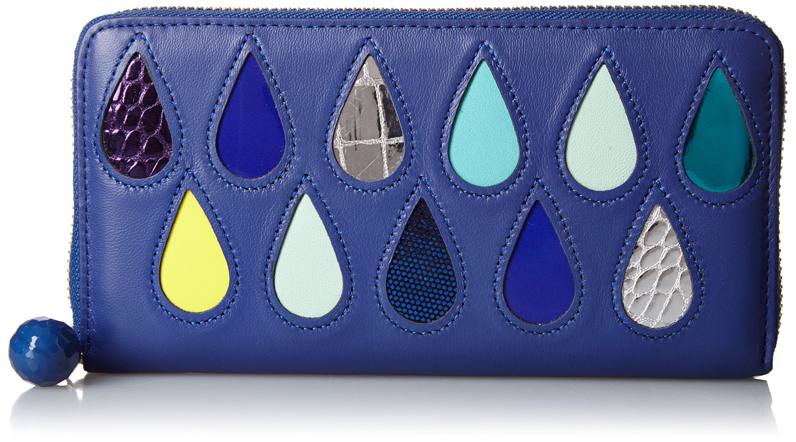 

Tsumori Chisato Drops Round Zipper Long Blue Women s Wallet,