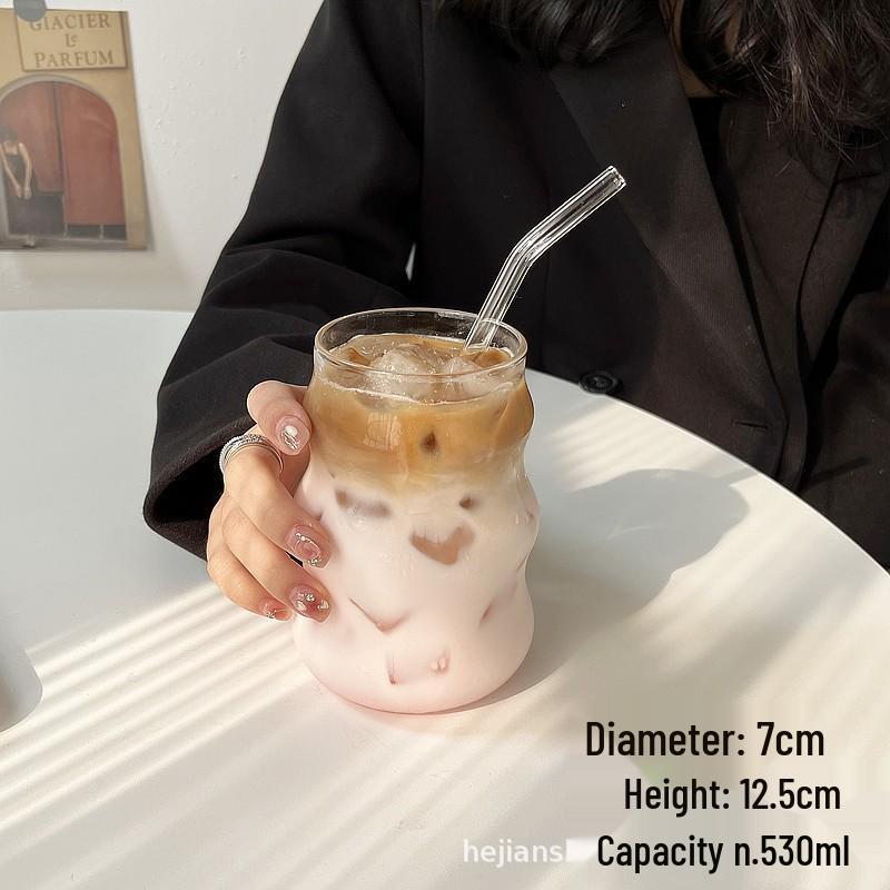 Transparent Cloud Cup - High Borosilicate Glass for Beverages 530ml