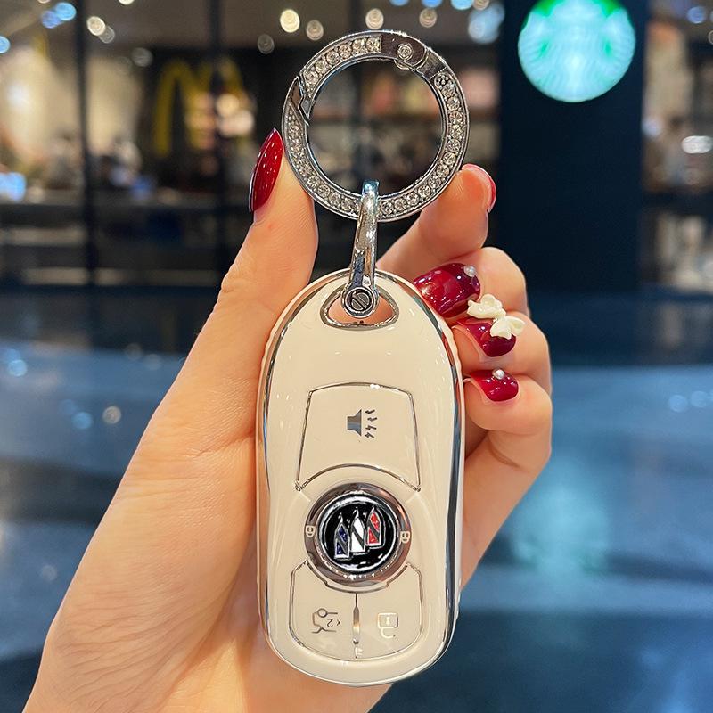 Women's Key Case for Buick Models: Excelle, Regal, Verano, Envision, Enclave, LaCrosse, GL8, Encore.