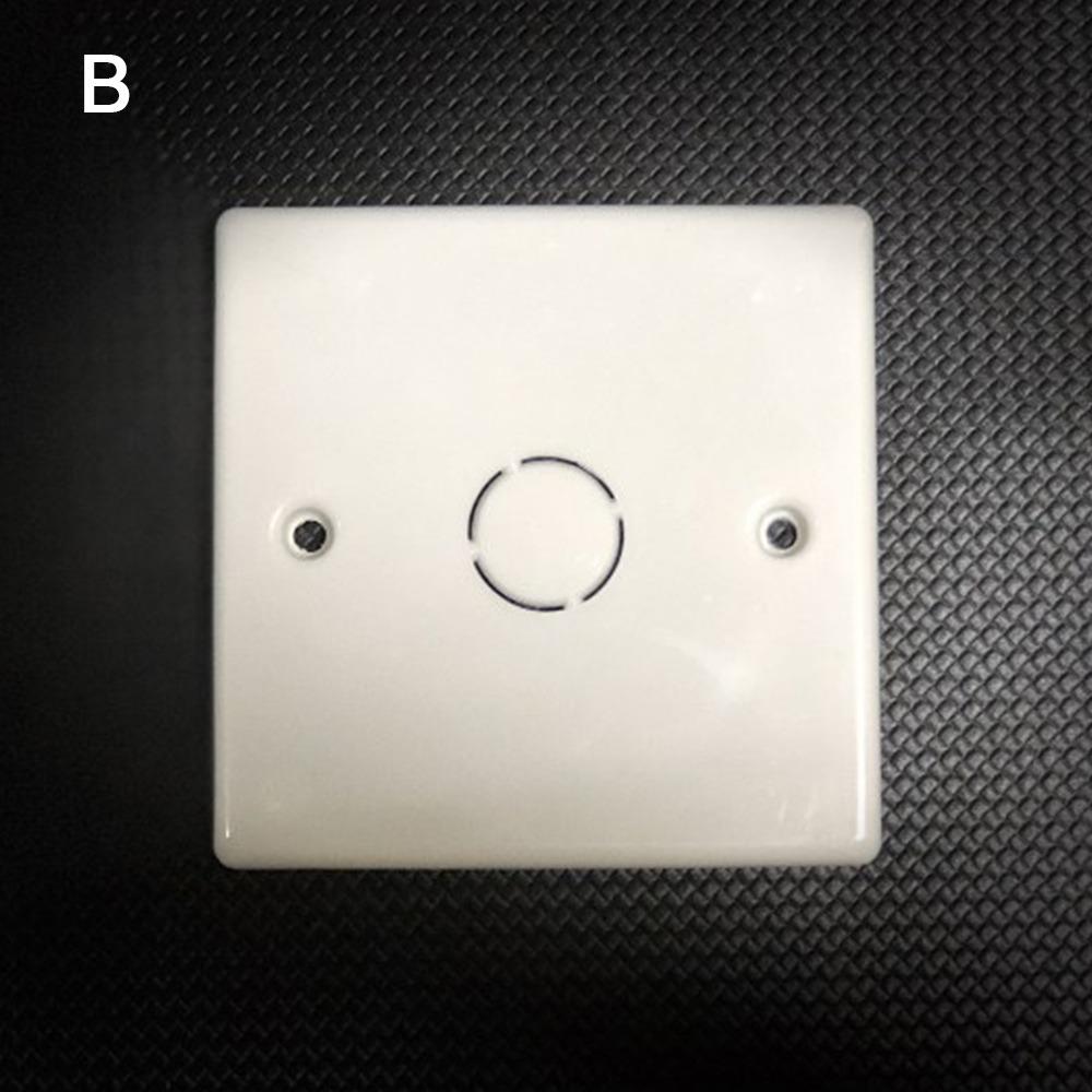 10pcs/set Plastic Concealed Box Cover 86 Type Easy Installation Wall Cover Dustproof Decorative Cover Plate