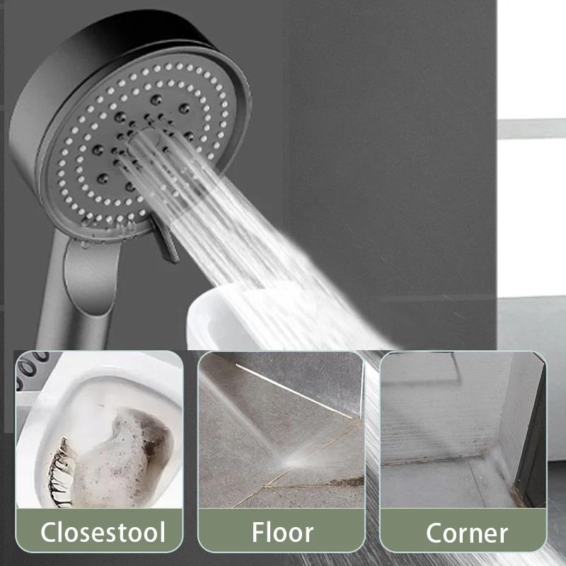 5 Modes Water Saving Shower Head Adjustable High Pressure Sprayer Shower Water Massage Shower Head For Bathroom