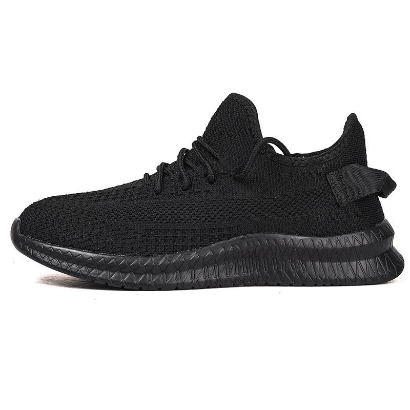Casual shoes Sneakers Flying woven breathable mesh shoes 39 чёрный