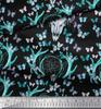 Soimoi Green Japan Crepe Satin Fabric Insect|Dream Catcher & Reindeer Face Animal Fabric Prints by Yard 42 Inch