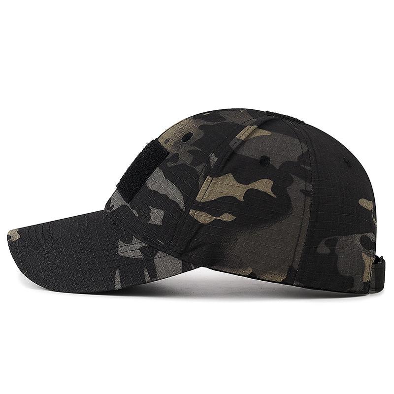 Velcro Camouflage Baseball Cap Men Outdoor Sunscreen Sun Visor Breathable Adjustable Snapback Hat Fishing Hat Peak Cap