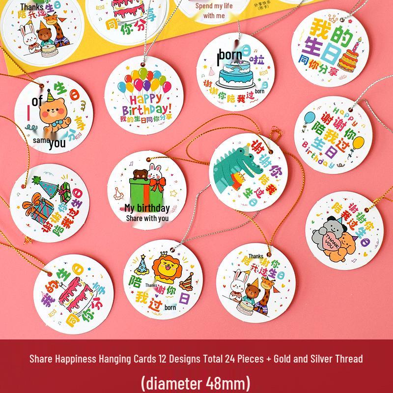 Children s Birthday & Milestone Hanging Message Cards