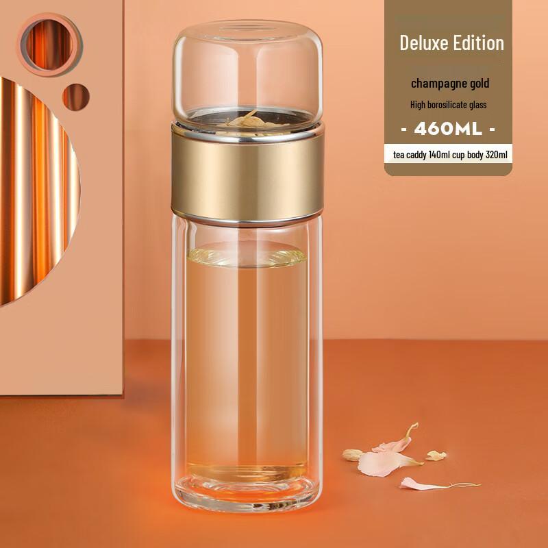 Shangqi Double Wall Tea Infuser Glass Cup