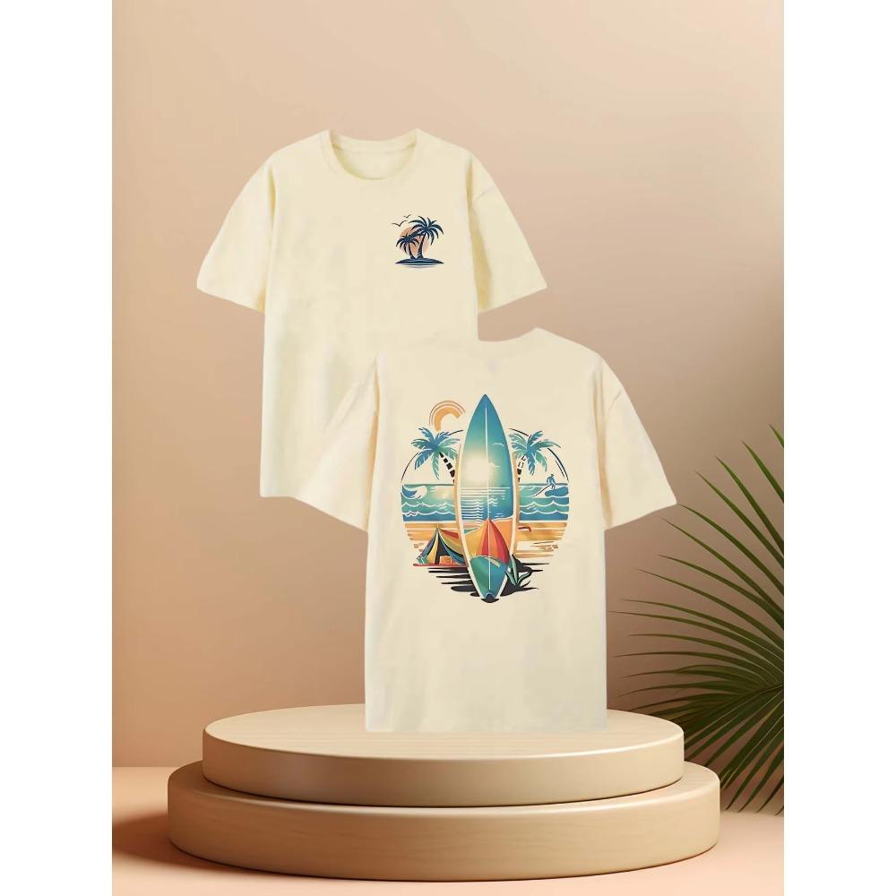 Men's summer 100 cotton fashionable casual loose solid color multi-color optional sports round neck short sleeved T-shirt top