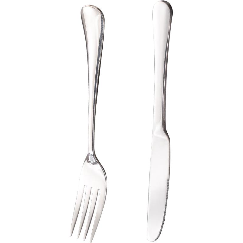CAIZHI Stainless Steel Steak Knife & Fork 2-Piece Set