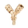 Garden Hose Quick Connection Triple Splitter Adapter 3/8in Water Hose Connectors Quick Release High Pressure Car Washer