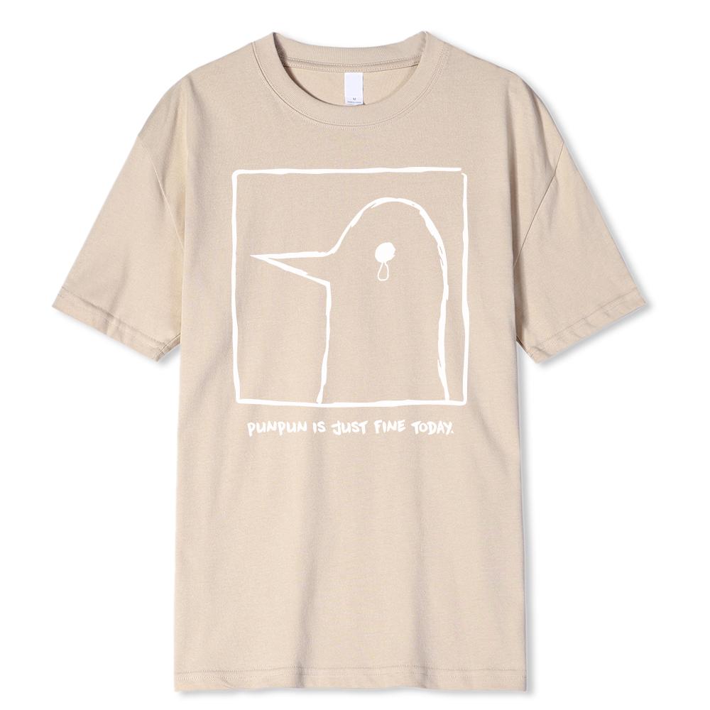 Oyasumi PunPun Modal Print T-Shirts Funny Anime Streetwear Camisetas Men Women Short-sleev Fashion T Shirt