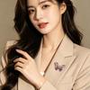 Embroidery Butterfly Brooch, Lightweight High-end Versatile Daily Niche Brooch for Women, Jacket Clothes Accessory
