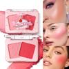 Six-color Rouge Velvet Matte Blush Fine Glitter Pearl Waterproof Potato Mash Blush Facial Makeup