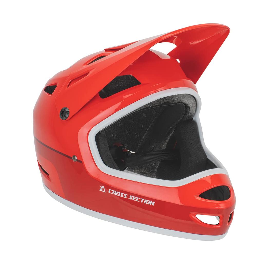 Dirtfreak CROSS SECTION Kiddie Full Face Red Helmet, (48-58cm), XS16-5010