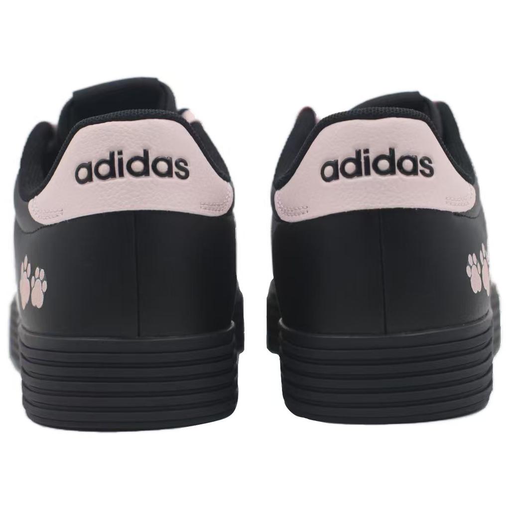 Adidas Daily4.0 Slip Resistant, Lightweight, And Breathable Low top Skateboard Shoes Unisex Black Pink KH8004(Team205--BOX)