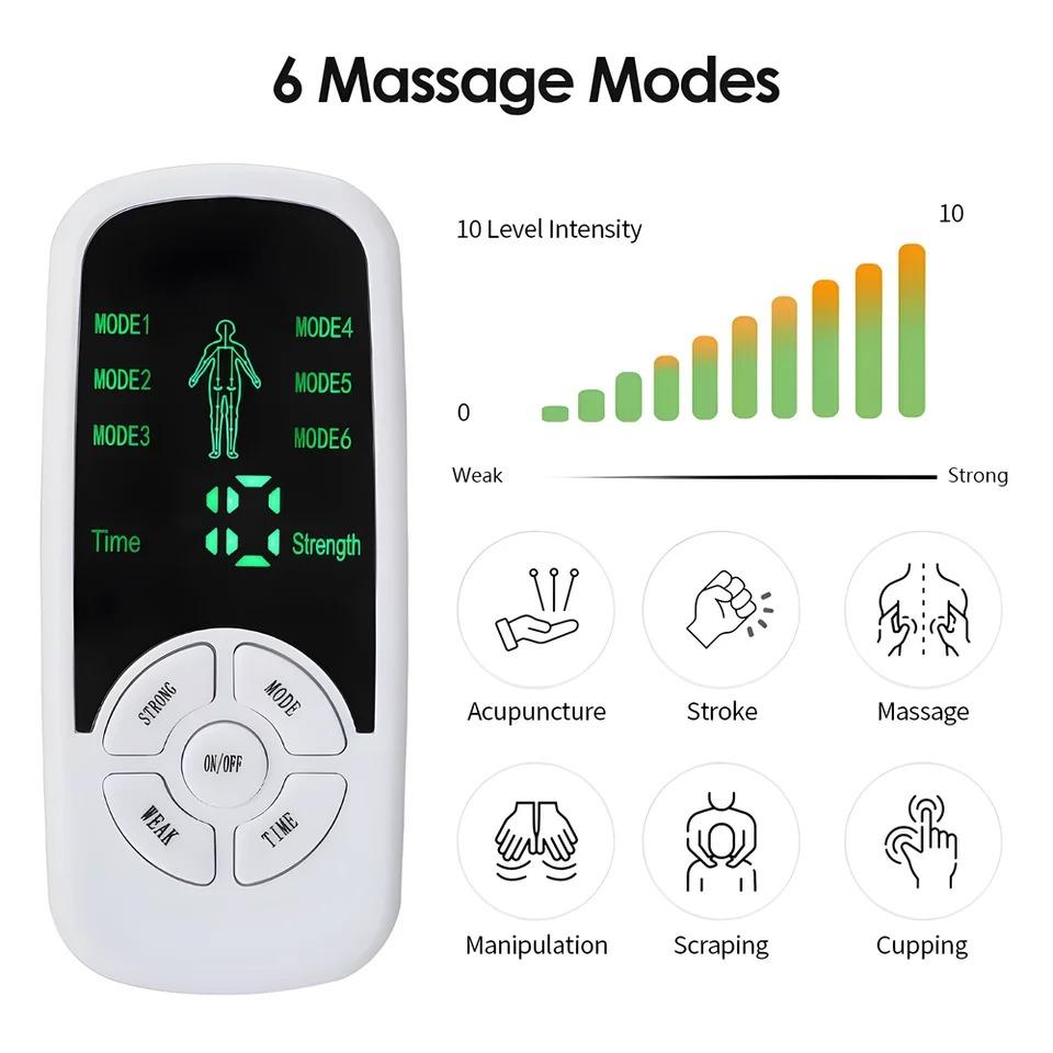 Tens Machine Digital Therapy Electric Full Body Massager Pain Relief Portable Slimming Massager