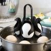 Niedlicher Pinguin-Eierkocher für die Küche, Eierkochwerkzeug, Eier-Dampfgarer-Gestell mit Griff zum Kochen von Eiern