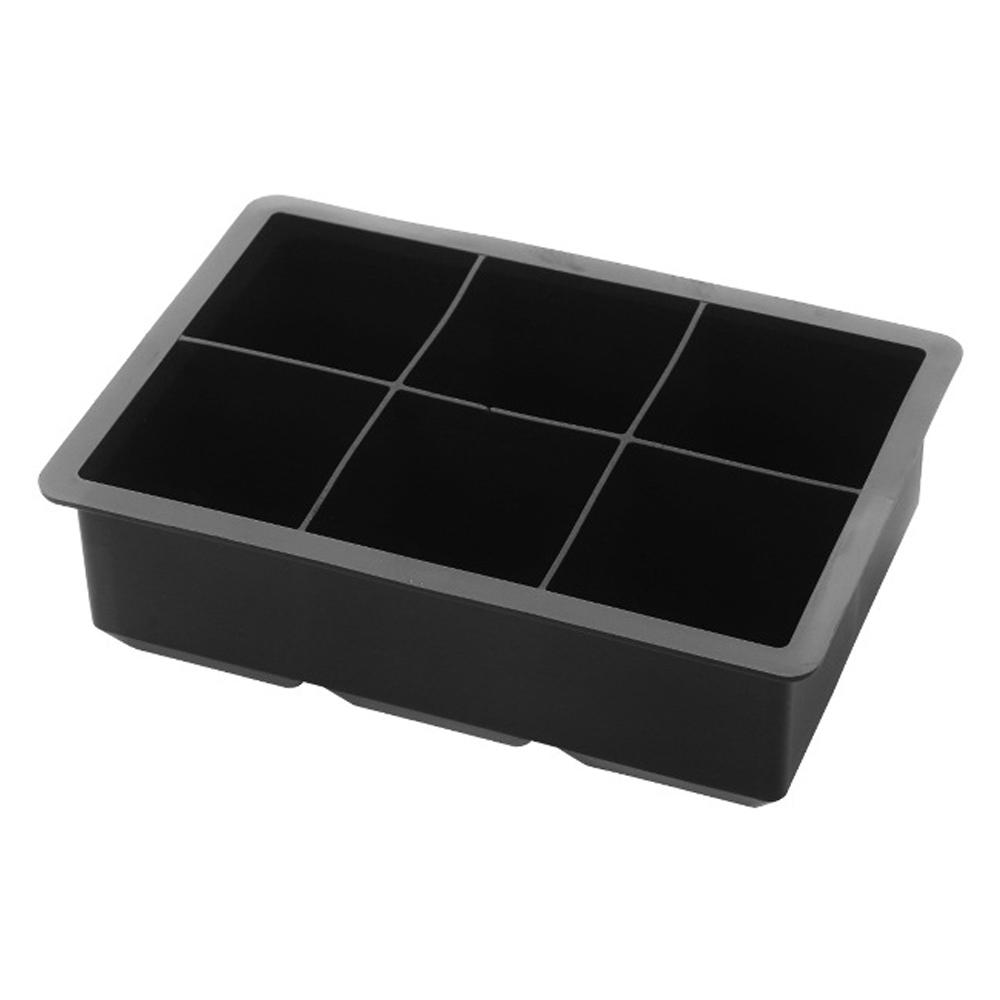 Duże Silikonowe Formy do Kostek Lodu 6/8/12 Tac z Kostkami Lodu Łatwe Wyjmowanie Formy do Kostek Lodu do Zamrażarki/Koktajli Whiskey Soków Bez BPA Wielokrotnego Użytku