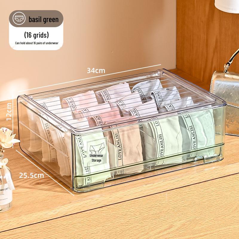 Stackable Multi-Layer Underwear and Medicine Organizer Box - Transparent, Multi-Purpose Storage.
