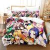 3D Anime Ayakashi Triangle Bedding Set Single Twin Full Printed With Pillowcase Duvet Cover Soft Queen King Size Bedclothes Home