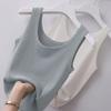 Women Vest Sleeveless Solid Color Sexy Summer Washable Anti-fade Oversized Tank Top Beach Clothing