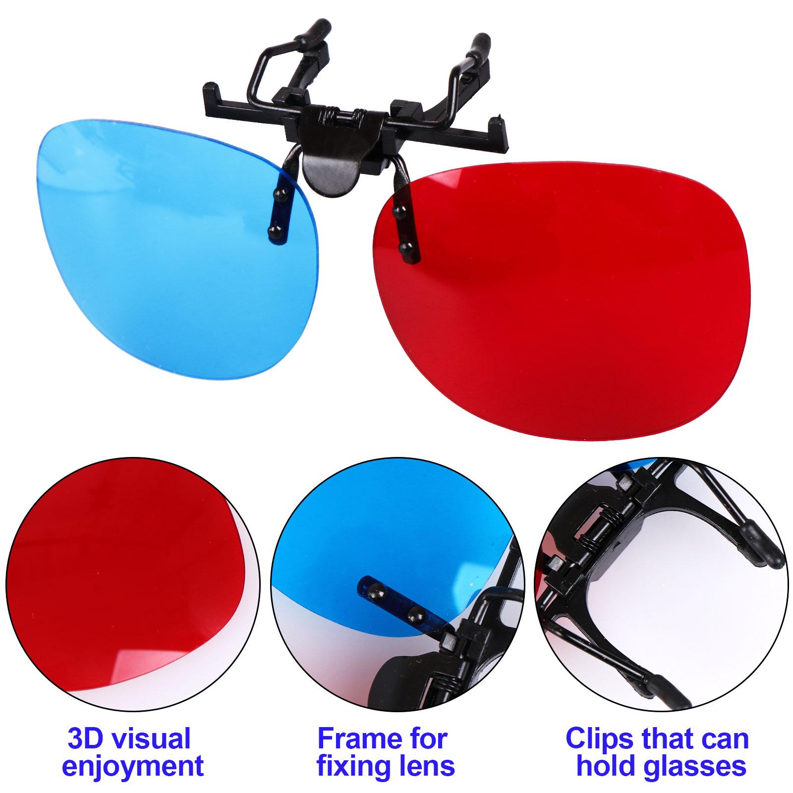 

Клип-Очки 3D Красные Синие 3D Очки 3D Фильмы Игры Очки Анти-Поляризация one size