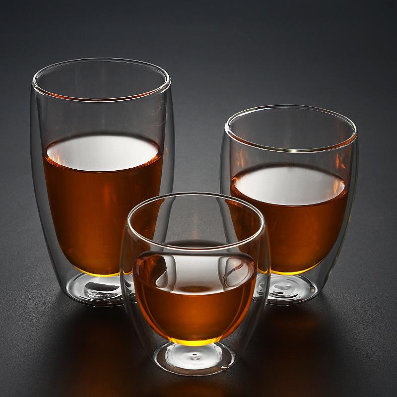 Handmade  Heat-Insulated Double Wall Glass Cups – Mini Whisky, Espresso, Tea & Coffee Mug