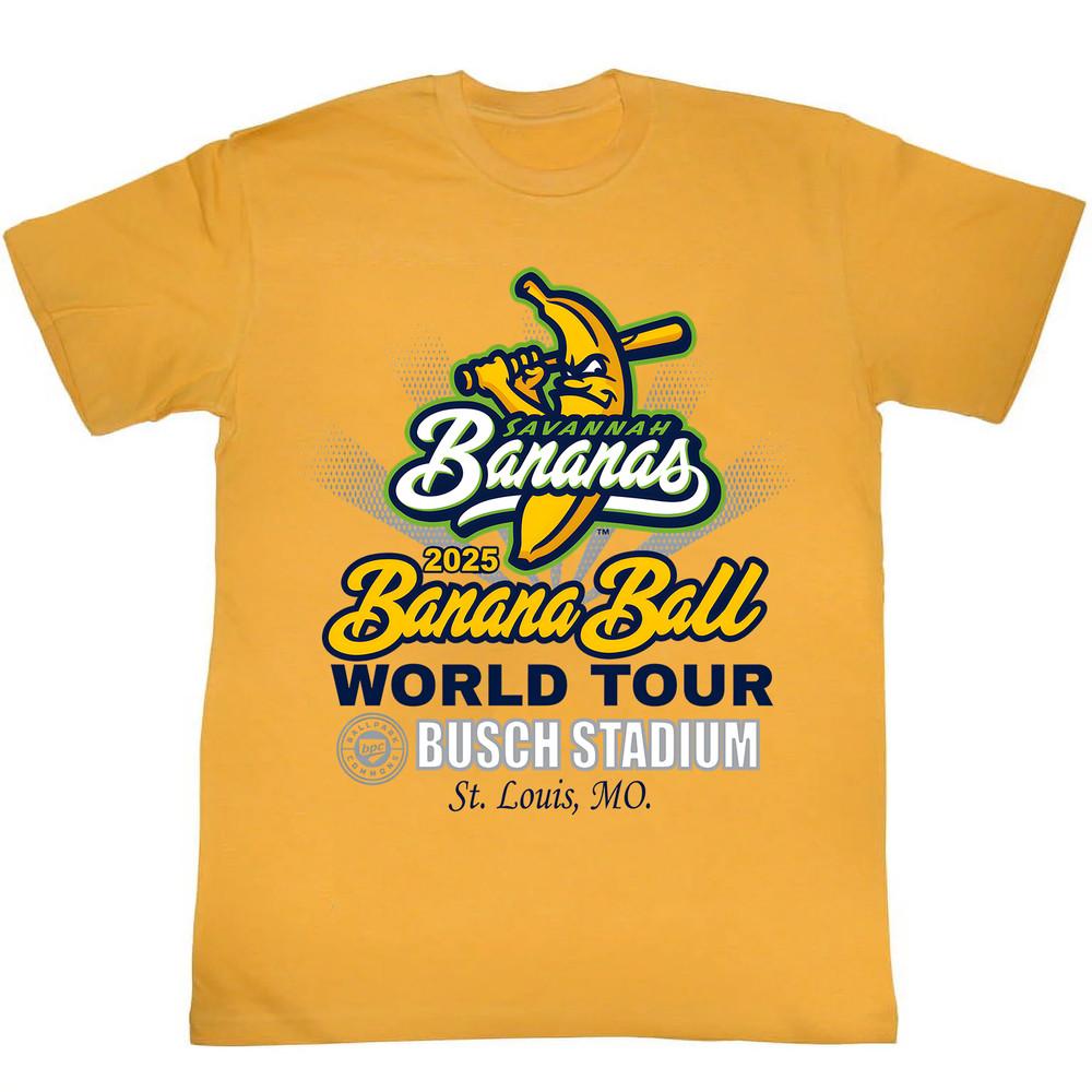 

Savannah Bananas World Tour Banana Ball T Shirt Full Size S-5XL Unisex T-Shirt L